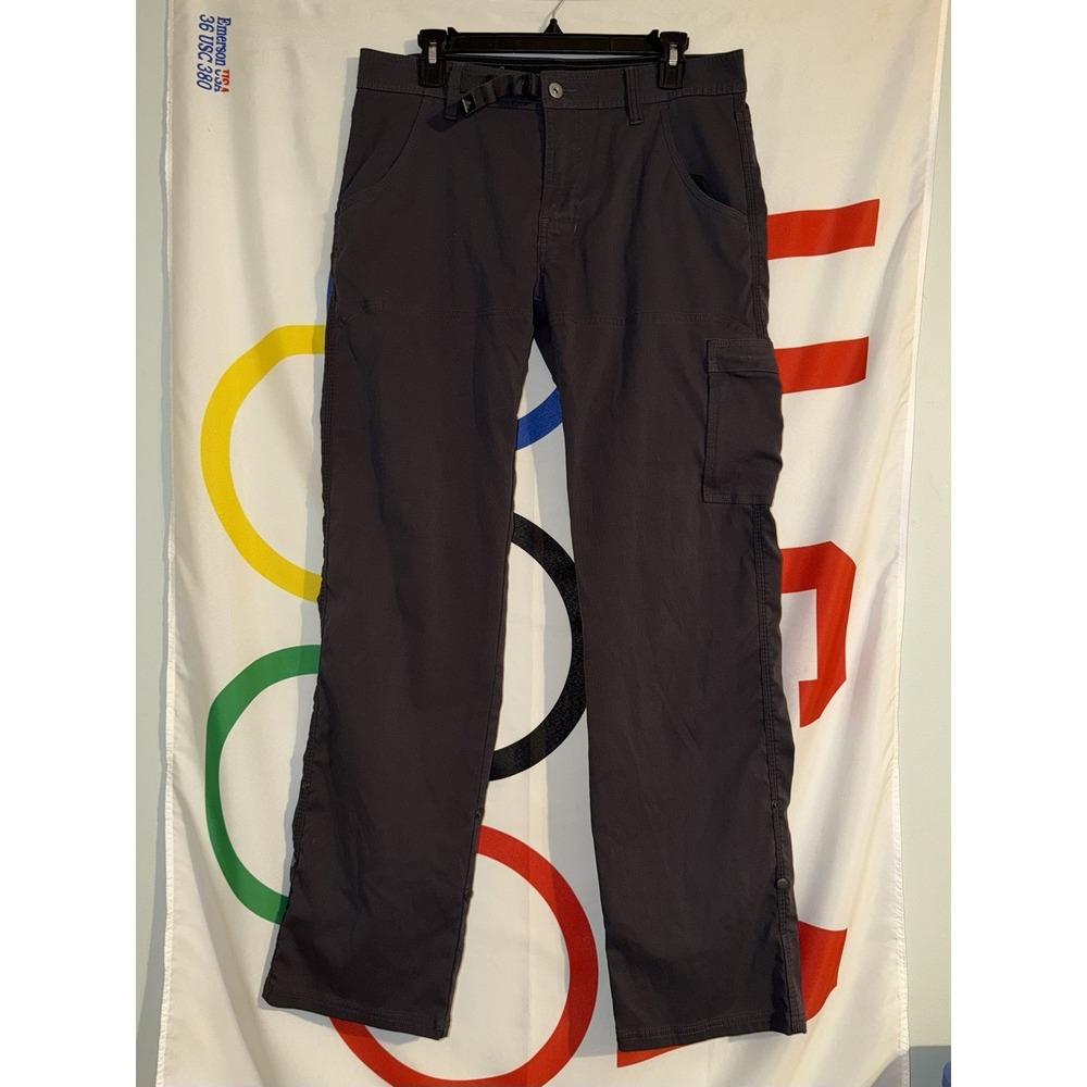 Prana Stretch Zion Pants Mens 32 Gray Outdoor Gorp